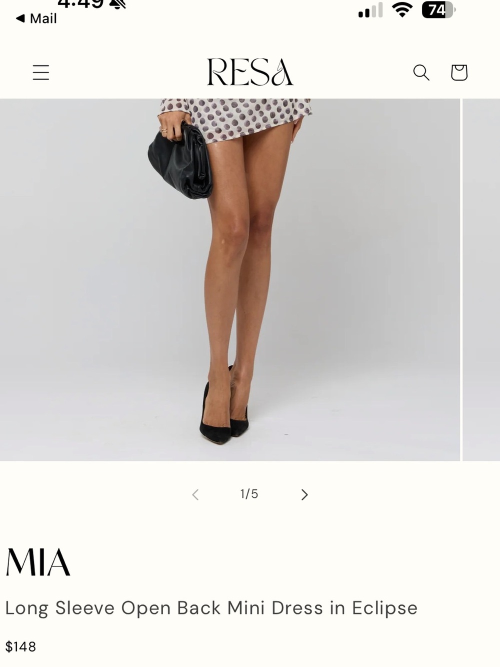 Shop resa eclipse mia mini dress - Picture 3 of 4